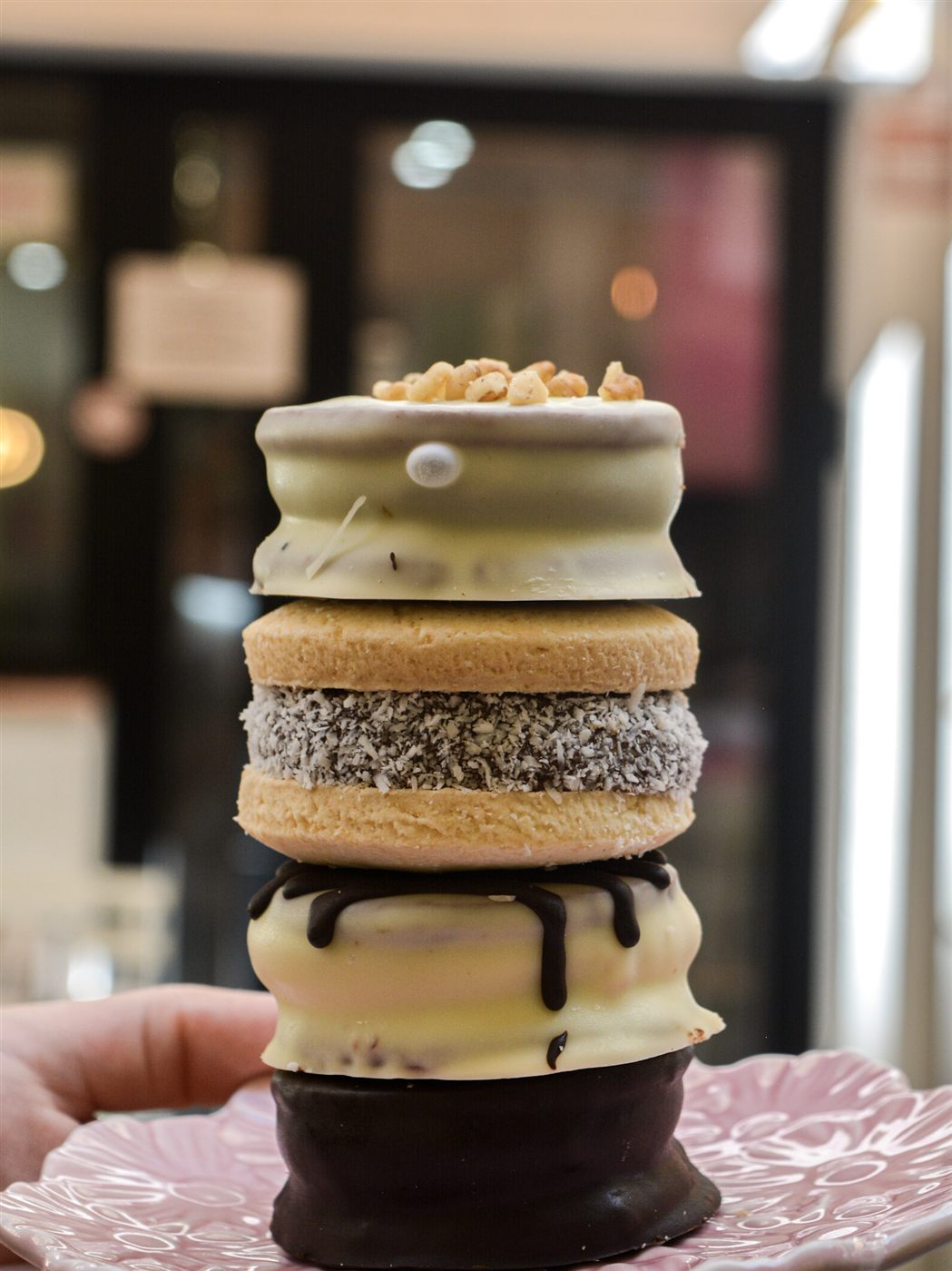 Composición de alfajores artesanales